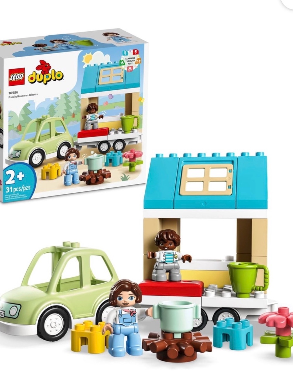 OFFERS OPEN! Kids LEGO DUPLO Town house on wheels Toddler Learning Toy Legos Set